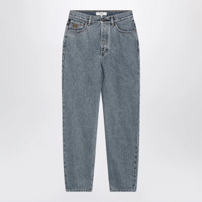 Chloé Light indigo high-waisted tapered jeans