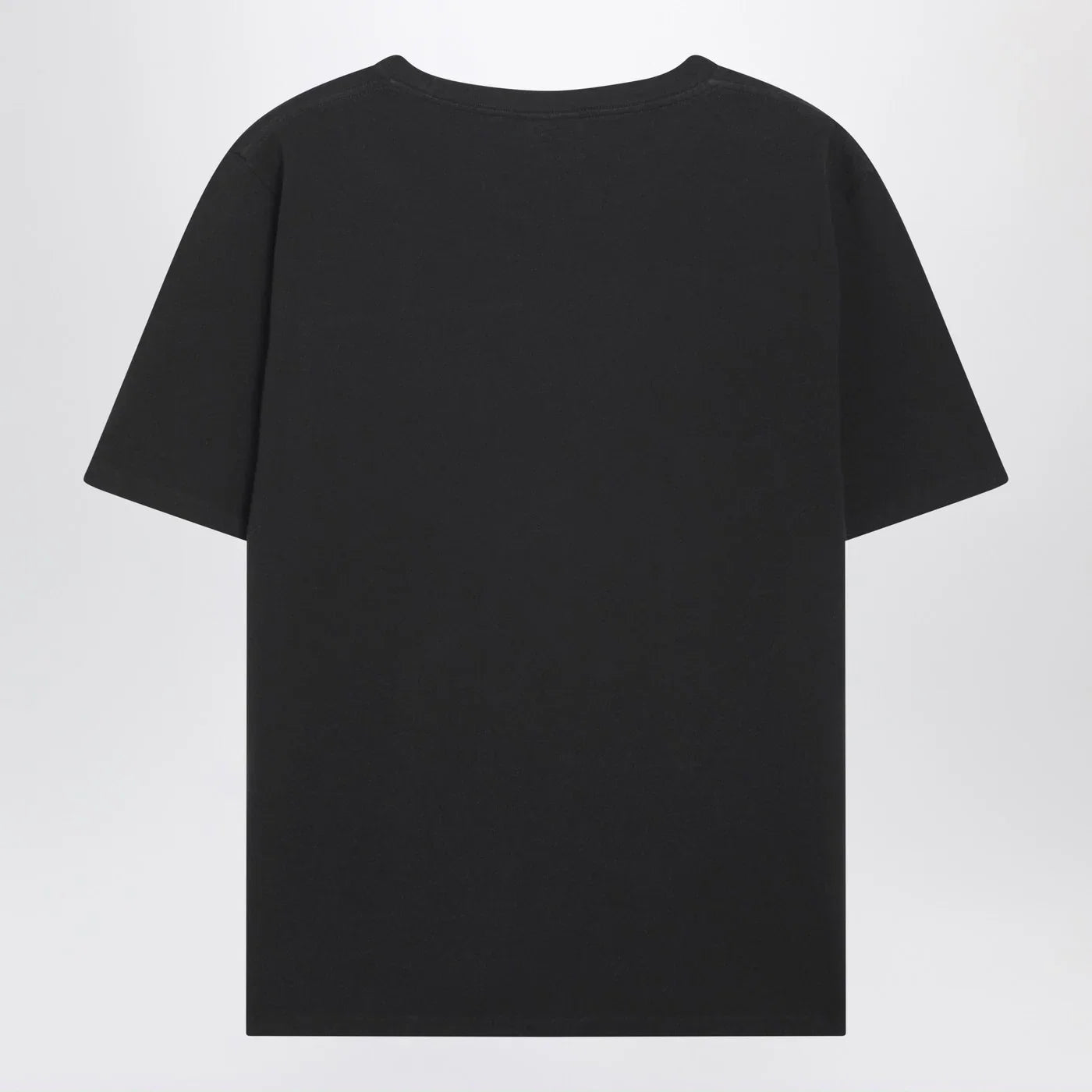 Chloé Black baby-fit T-shirt with logo and flamingo print