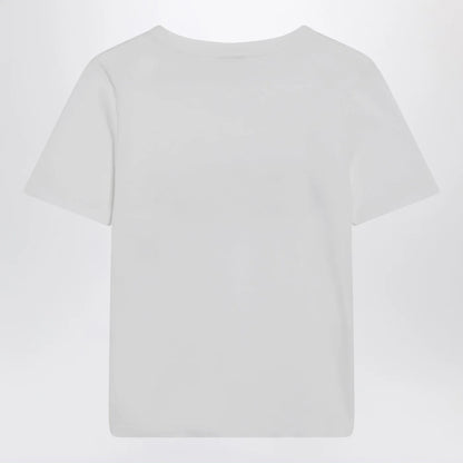 Chloé White T-shirt with logo print