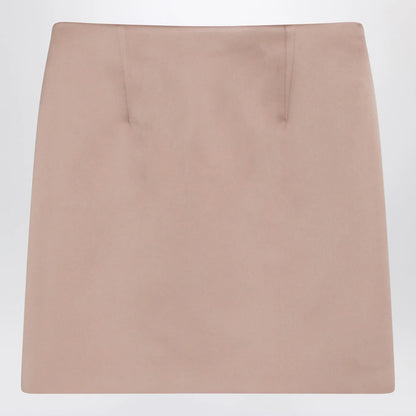 Chloé Short pink satin pencil skirt