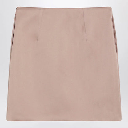 Chloé Short pink satin pencil skirt
