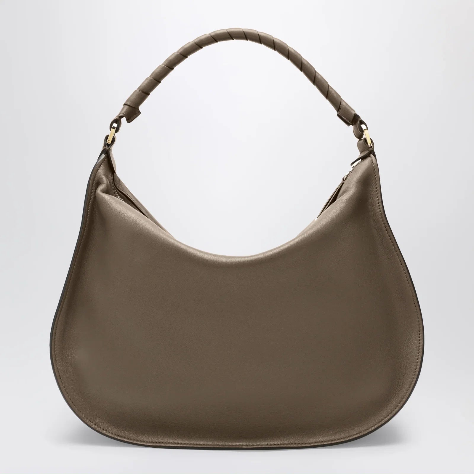 Chloé Taupe Marcie shoulder bag in leather