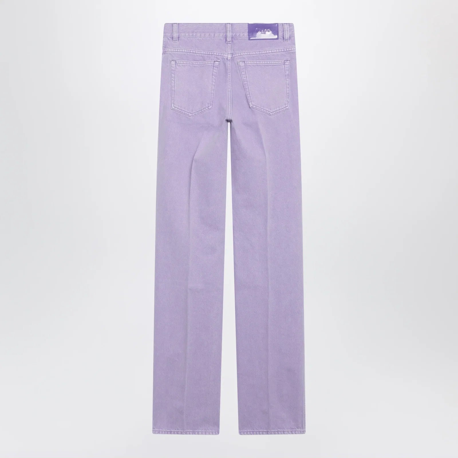 Chloé Straight jeans in lavender organic cotton denim