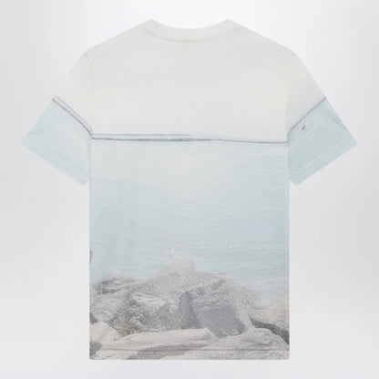 Chloé Crewneck logo T-shirt in cotton jersey, Iconic Milk