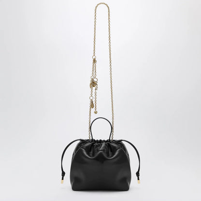 Chloé Small Icons shoulder bag with chain in lambskin black