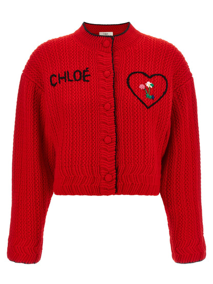 Chloé Embroidery Cardigan