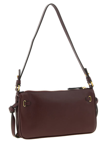Chloé Paddington Sling Burgundy Mini Clutch