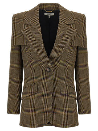 Chloé Cape Detail Blazer