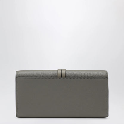 Chloé Grey Alphabet flap wallet in grained leather