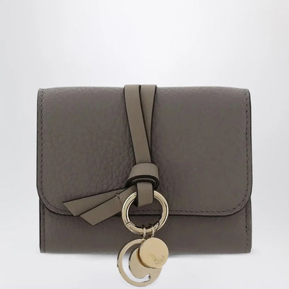 Chloé Small Alphabet trifold wallet grey