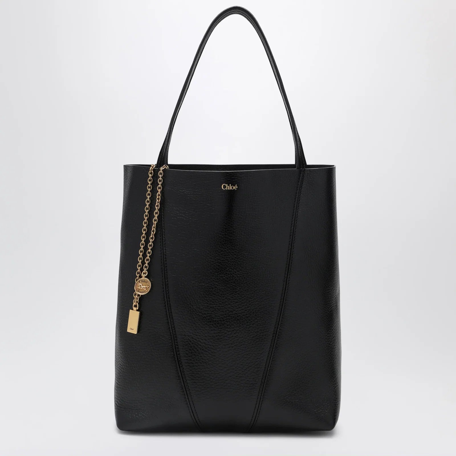Chloé Spin black medium Tote Bag