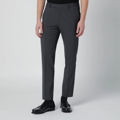 PT Torino Grey trousers in wool blend