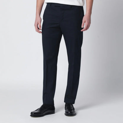 PT Torino Blue slim-fit cotton-blend trousers