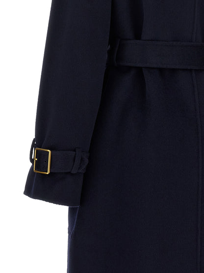 Elisabetta Franchi Double-breasted Belted Coat