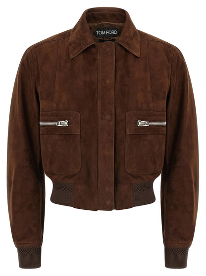 Tom Ford Suede Bomber Jacket