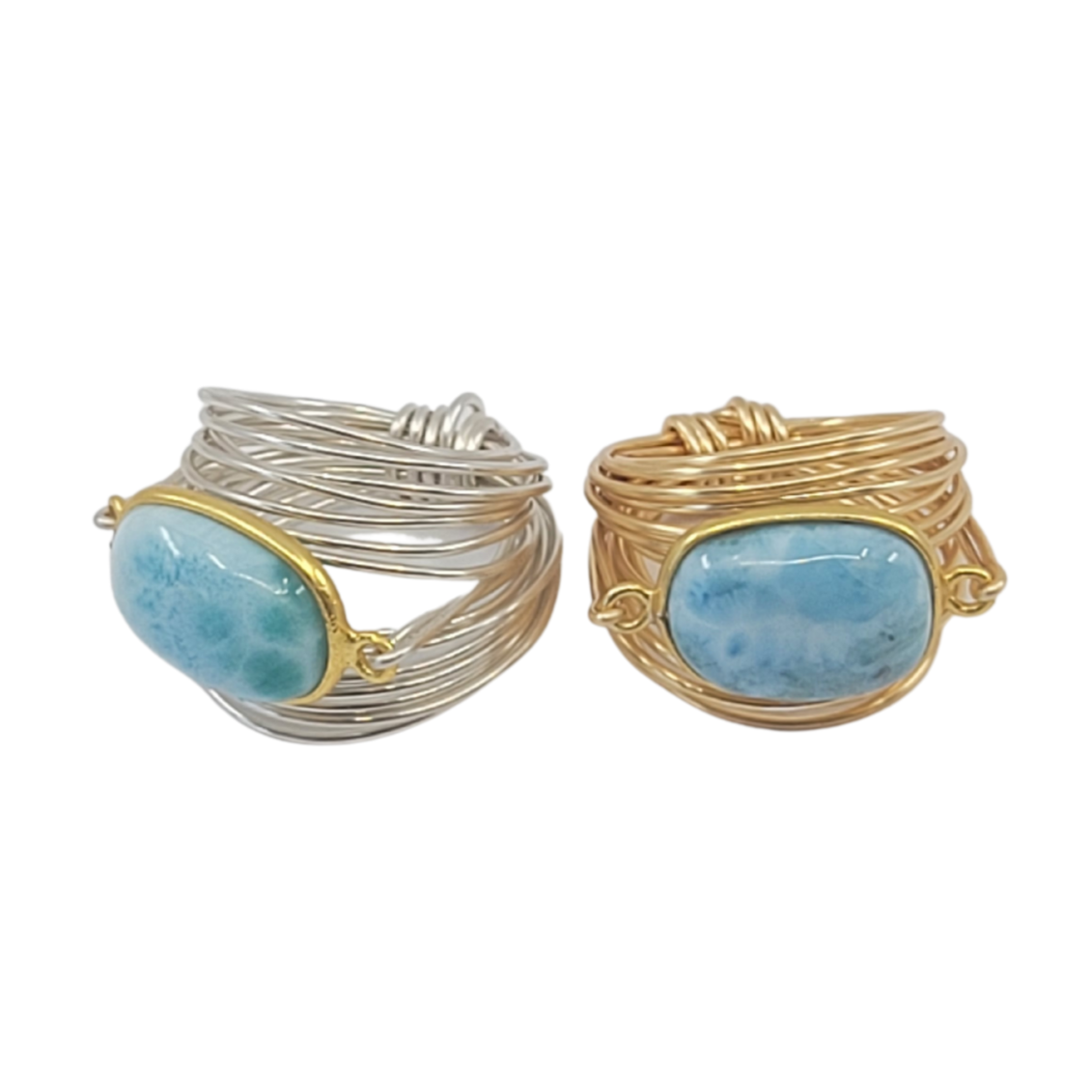 Torrey Ring with Larimar