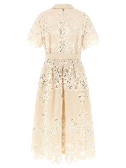 Elie Saab Carving Embroidery Dress