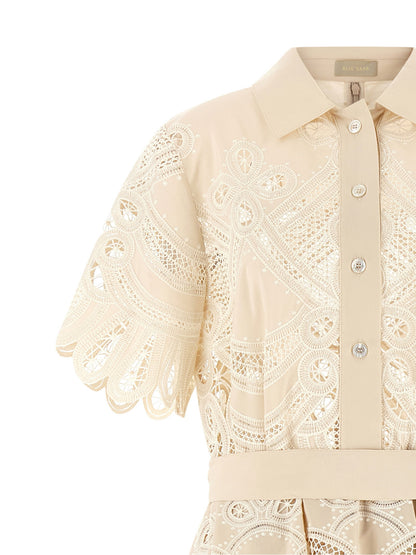 Elie Saab Carving Embroidery Dress