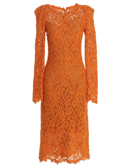 Ermanno Scervino Macramé Lace Dress