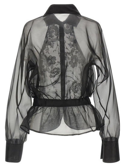 Ermanno Scervino Silk And Lace Shirt