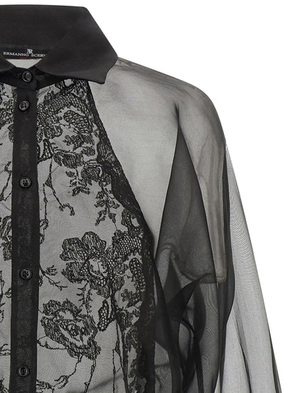 Ermanno Scervino Silk And Lace Shirt