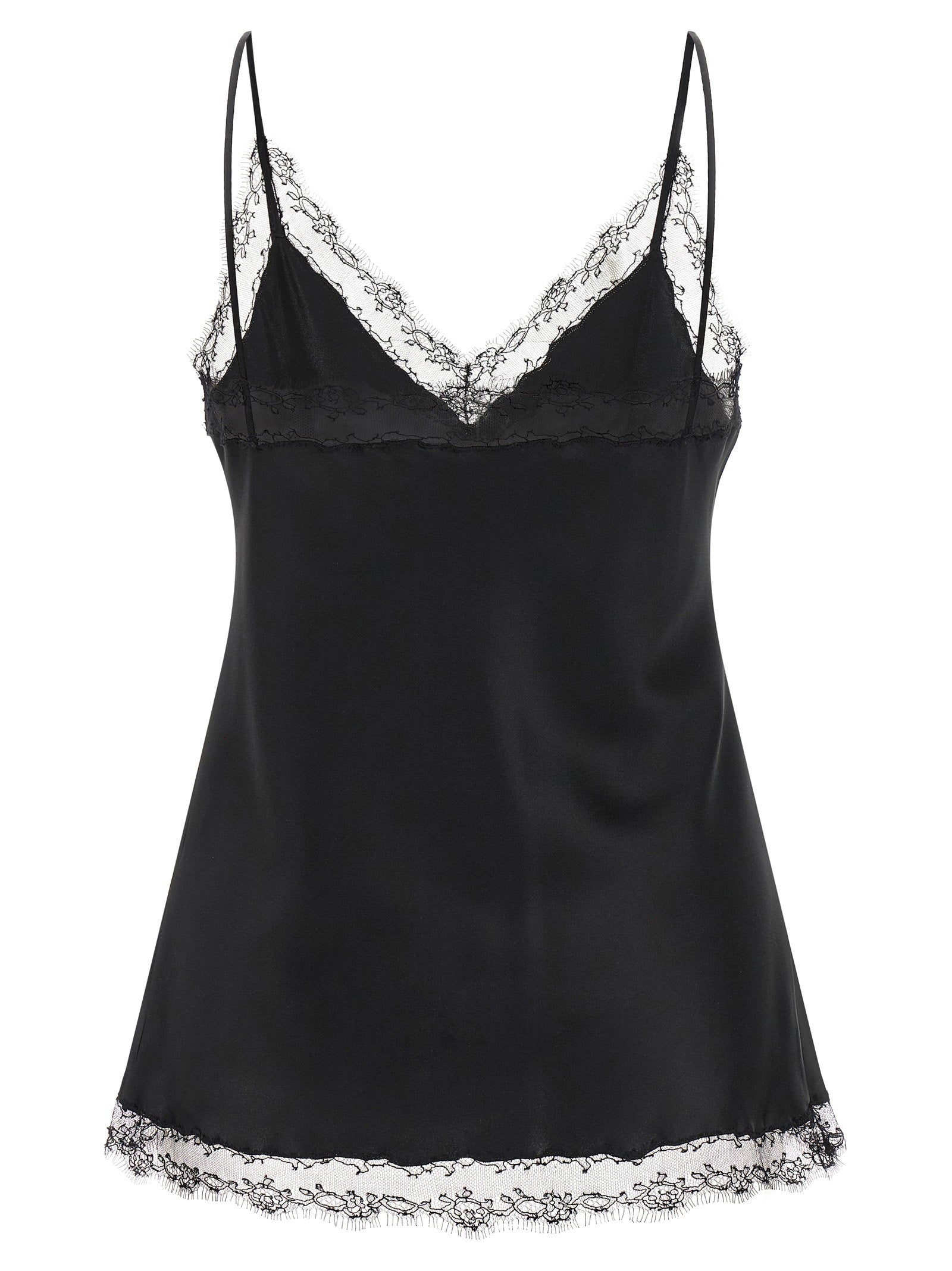 Ermanno Scervino Silk Lingerie Top With Lace