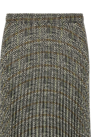 Ermanno Scervino Pleated Skirt With Lace