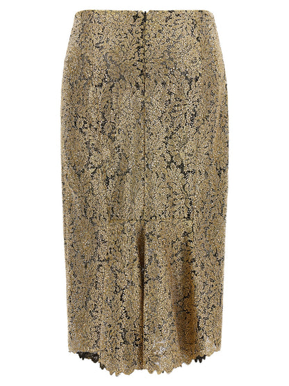 Ermanno Scervino Embroidered Tulle Skirt