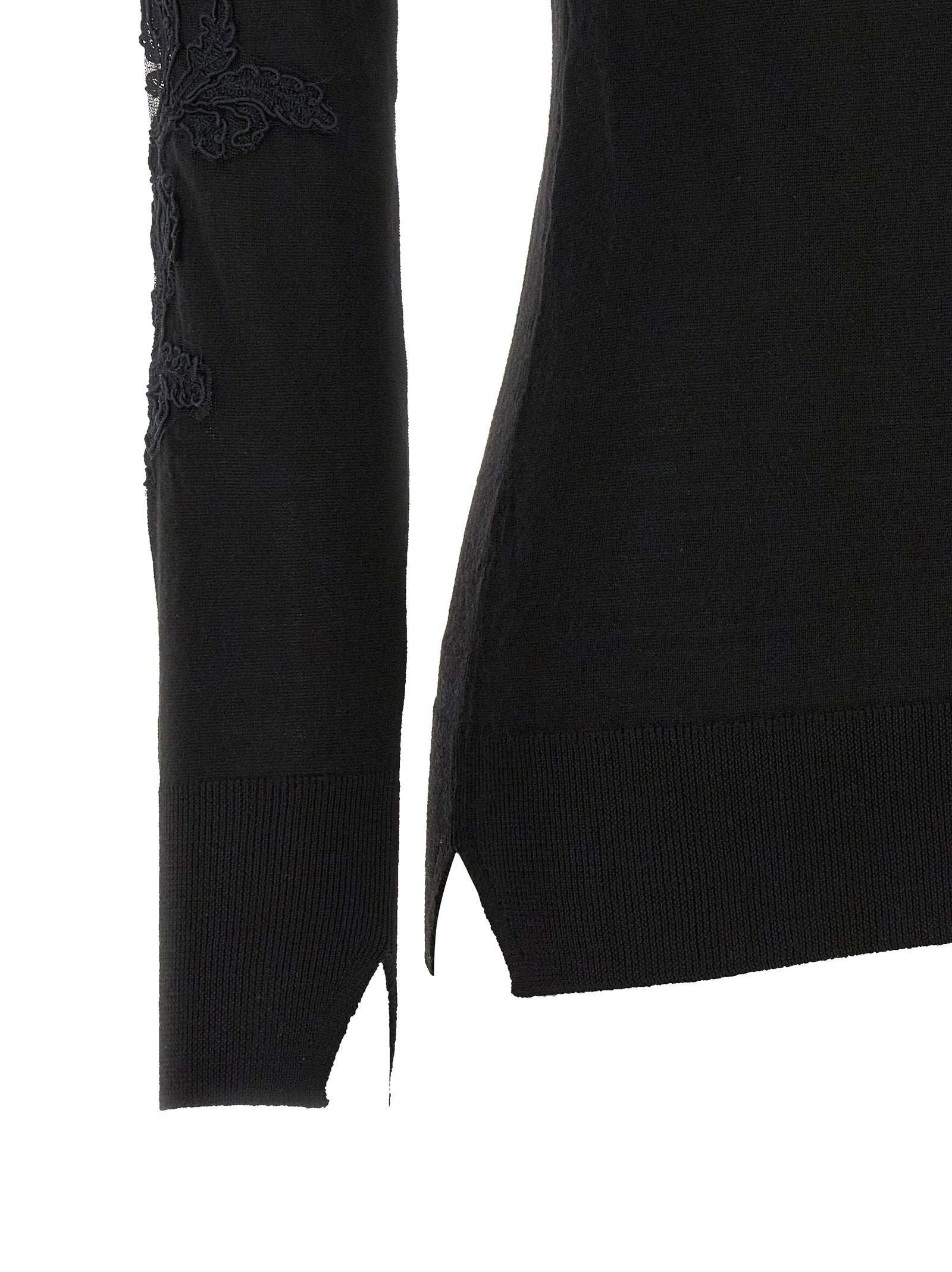 Ermanno Scervino High Neck With Lace Inserts