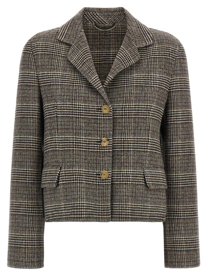 Ermanno Scervino Blazer Cropped Check