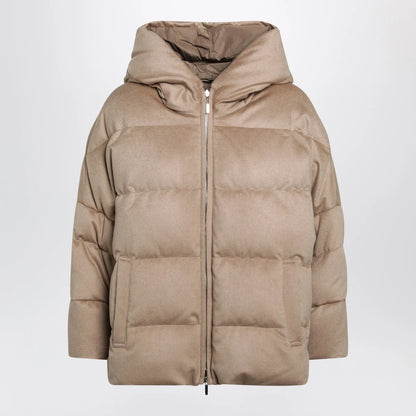 Max Mara The Cube Reversible zip camel down jacket