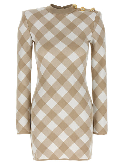 Balmain Vichy Dress