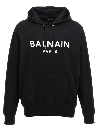 Balmain Logo Print Hoodie