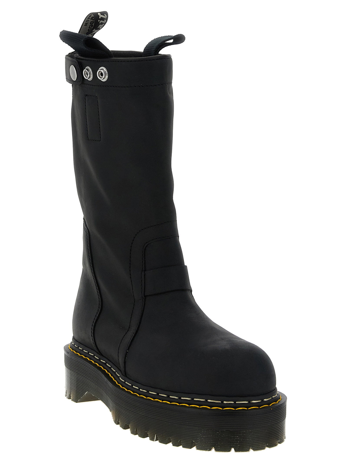 Rick Owens Quad Sole Pull On Dr.martens X Rickowens Boots