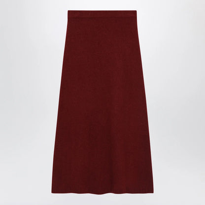 Max Mara Raspberry skirt in stretch cashmere knit