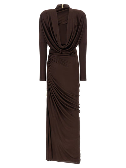 Balmain Draped Jersery Dress