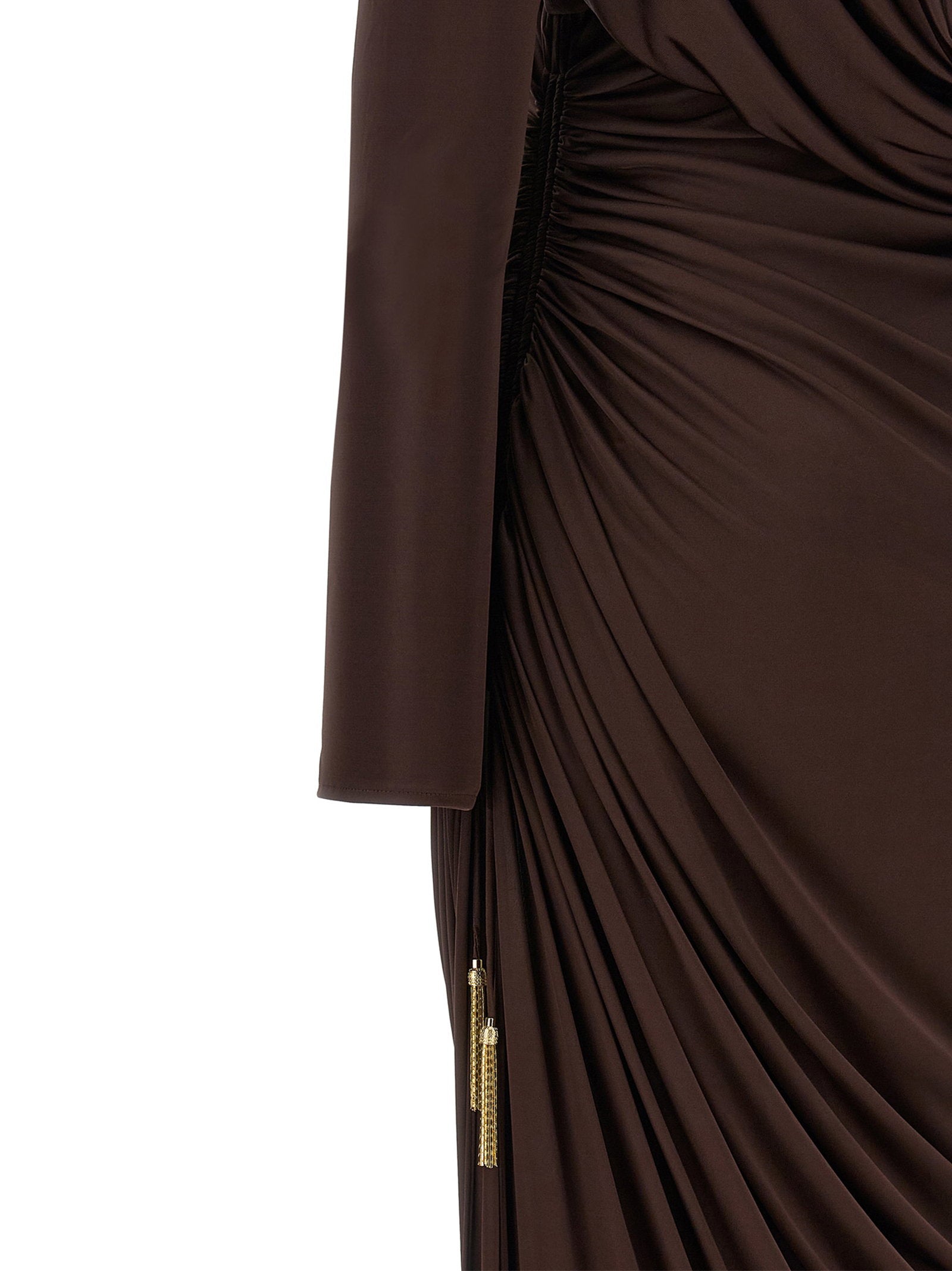 Balmain Draped Jersery Dress