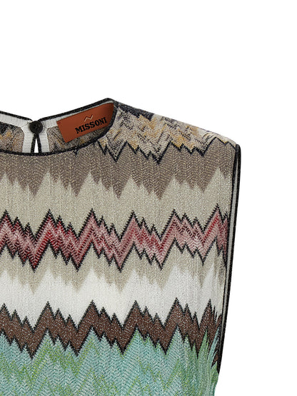 Missoni Zigzag Lamé Top
