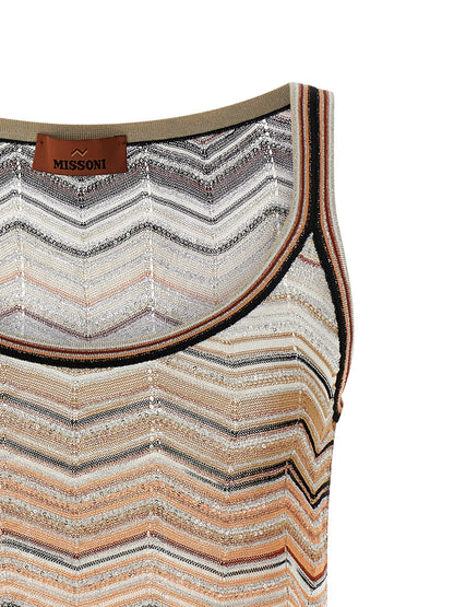 Missoni Tank Top Chevron Lamé