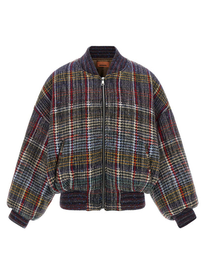 Missoni Check Pattern Bomber Jacket