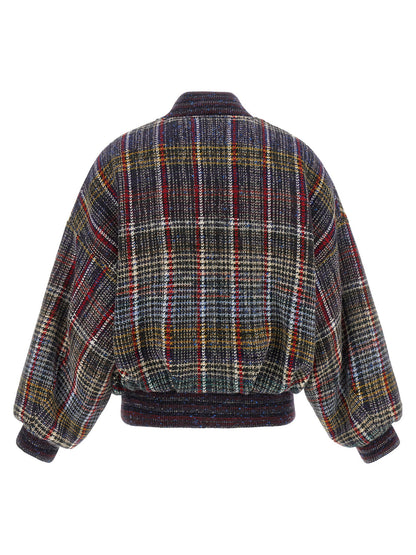 Missoni Check Pattern Bomber Jacket