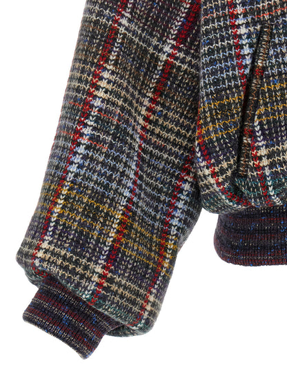 Missoni Check Pattern Bomber Jacket