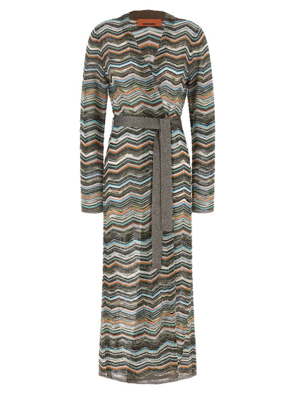 Missoni Chevron Lamé Cardigan