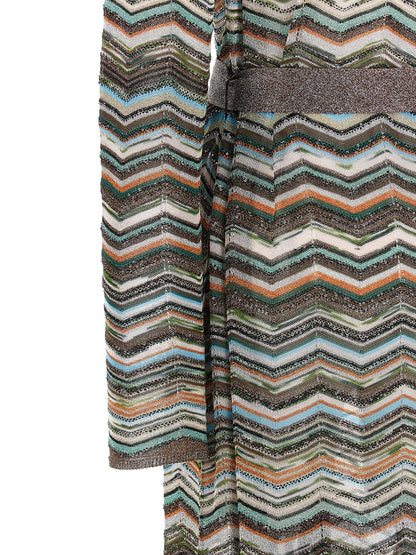 Missoni Chevron Lamé Cardigan
