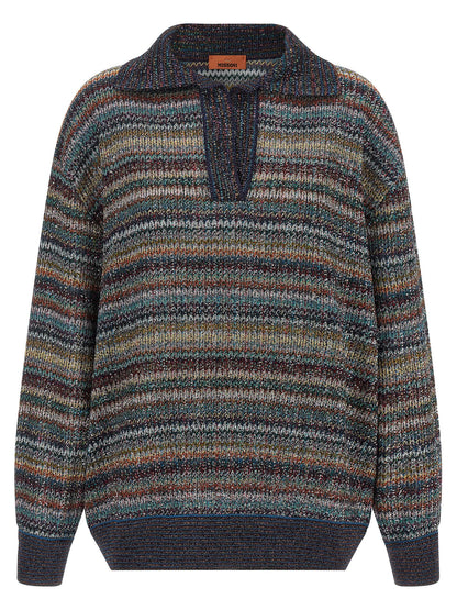 Missoni Lamé Yarn Polo Shirt