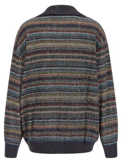 Missoni Lamé Yarn Polo Shirt