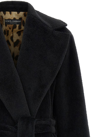 Dolce & Gabbana Cappotto Cintura In Vita Coat