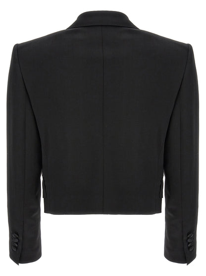 Dolce & Gabbana Tuxedo Crop Blazer