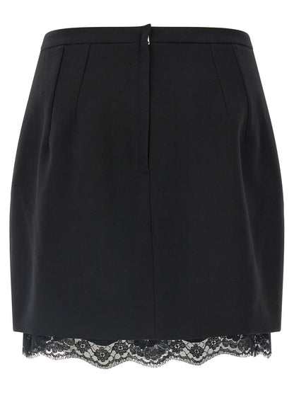 Dolce & Gabbana Double Crêpe Wool Skirt