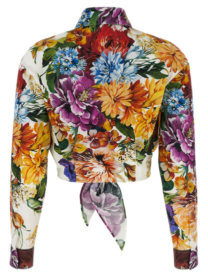 Dolce & Gabbana Floral Crop Shirt